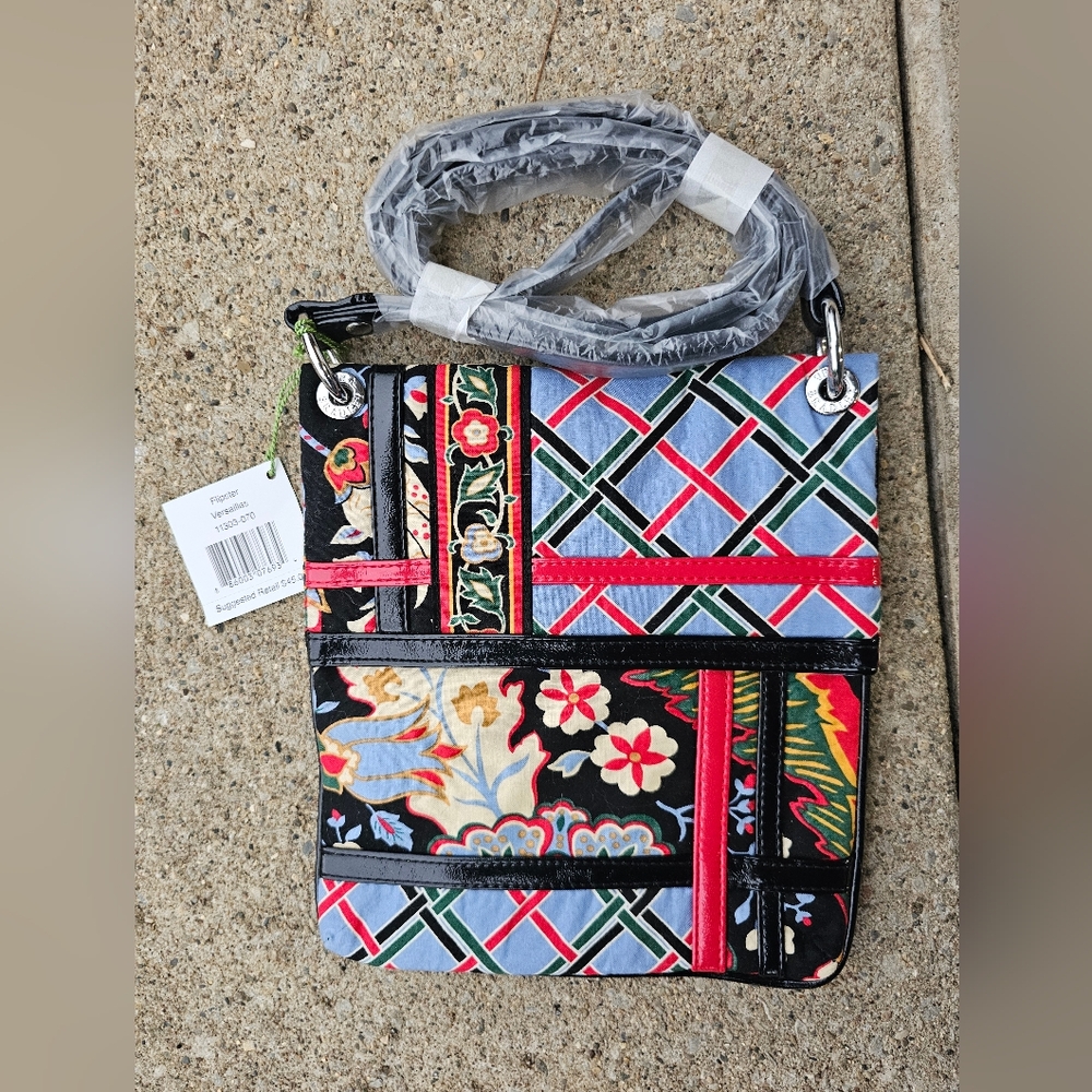 Vera Bradley Flipster Versailles Crossbody Bag